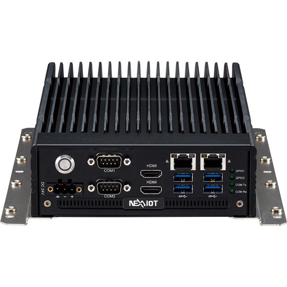 Fanless Small PC with 6 COM, 2 RS232/422/485 on dB9 Type 12V DC